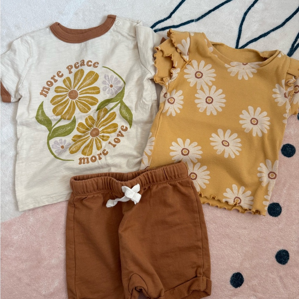 Kids Floral Matching Set